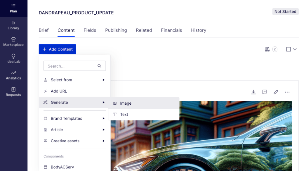 Optimizely CMP - Generate Image Capability